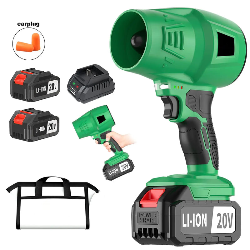 20V Cordless Leaf Blower with Dual Batteries