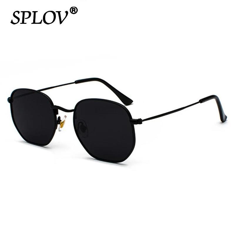 Hexagon Metal Frame Sunglasses