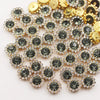Gold Claw Sunflower Rhinestones for Sew-On Crafts