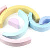 Wooden Rainbow Stacking Blocks - Montessori Educational Toy for Kids