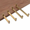 Golden Brass Square Cabinet Handles for Dressers and Drawers