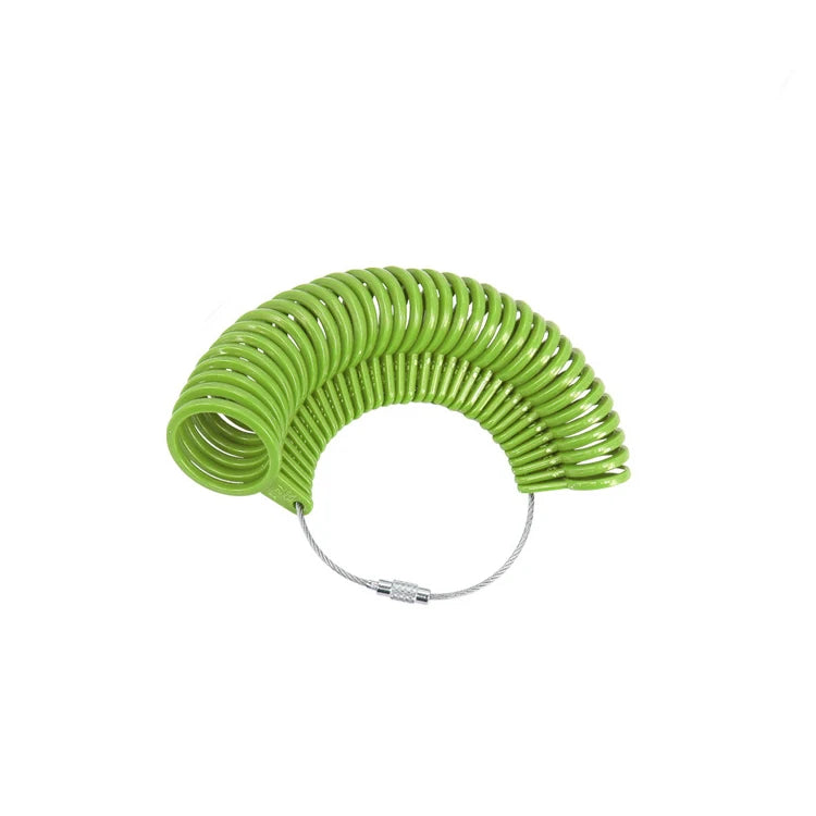Plastic Ring Sizer Measuring Tool Set with Mandrel Stick