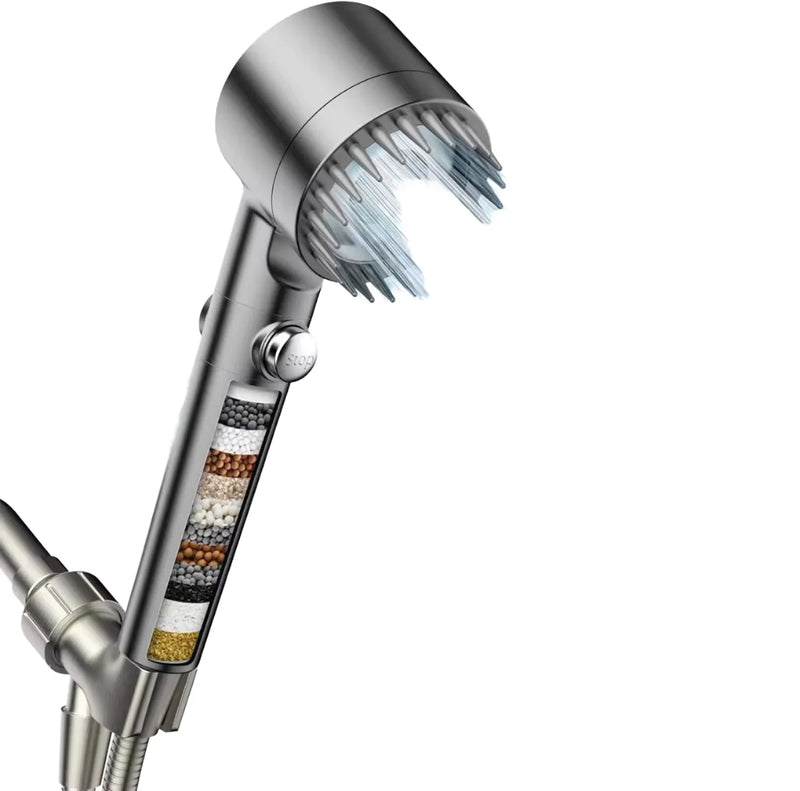 Filtered Shower Head with Handheld Sprayer