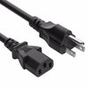 Standard 3-Pin Power Cord (5 ft) for Computers, Monitors & More