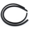 A pair of black car door seal strips used for noise reduction and weatherproofing.