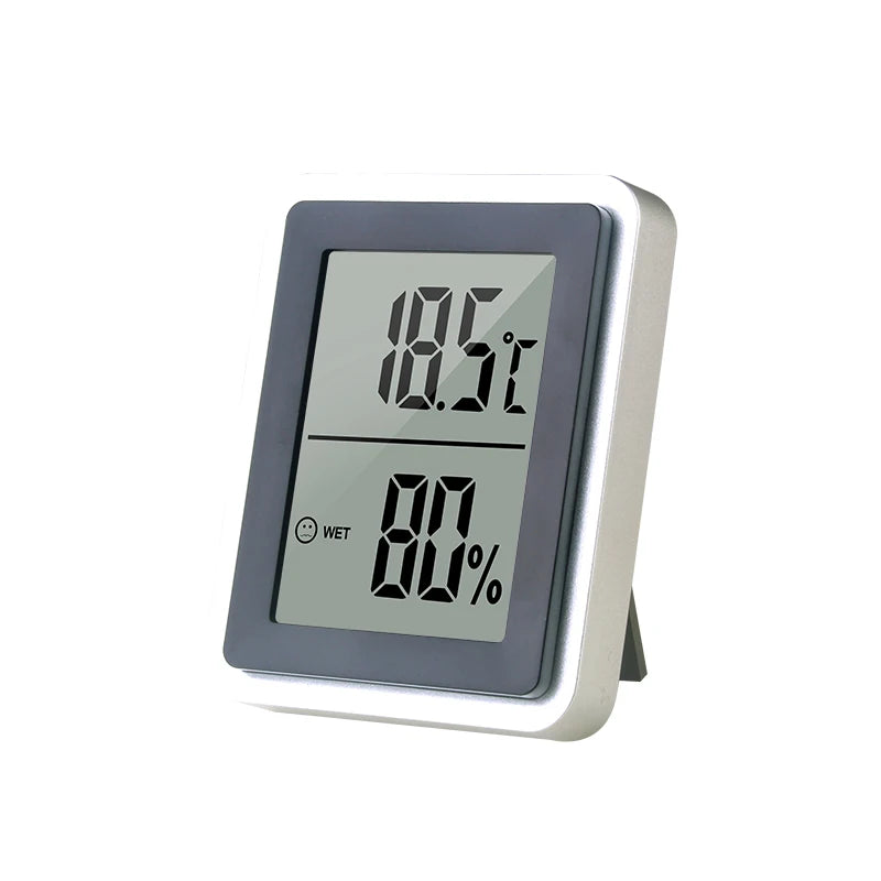 Compact Digital Thermometer and Hygrometer with Magnetic Mount