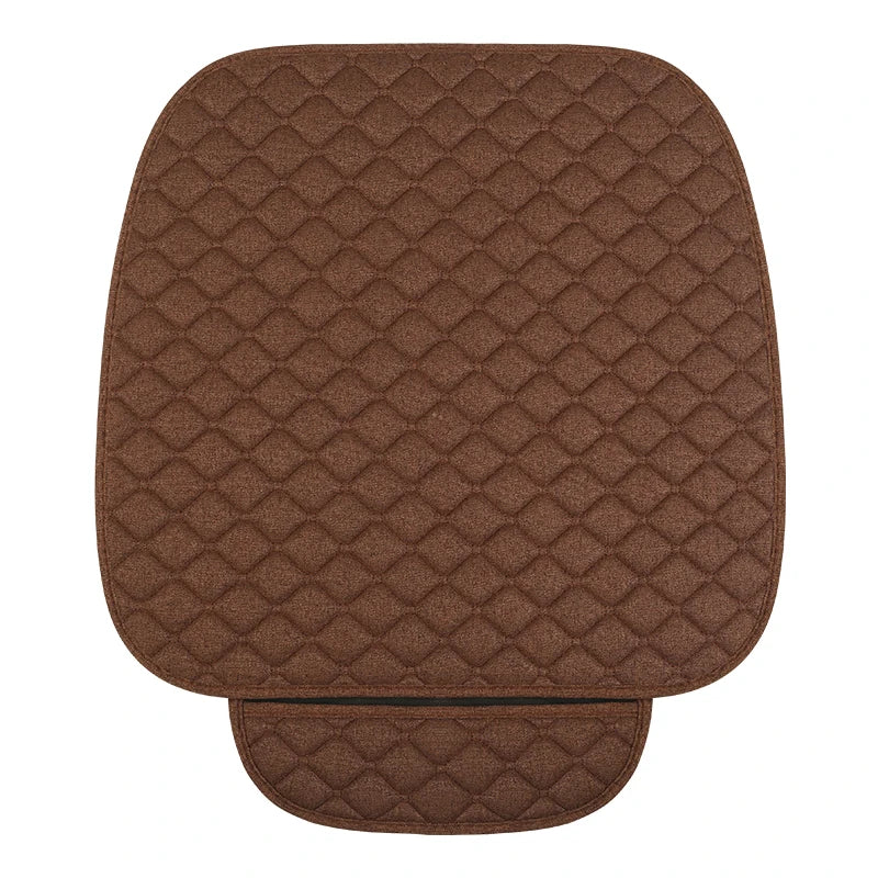 Breathable Linen Front Car Seat Cover