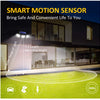 Solar-Powered LED Wall Light with Motion Sensor