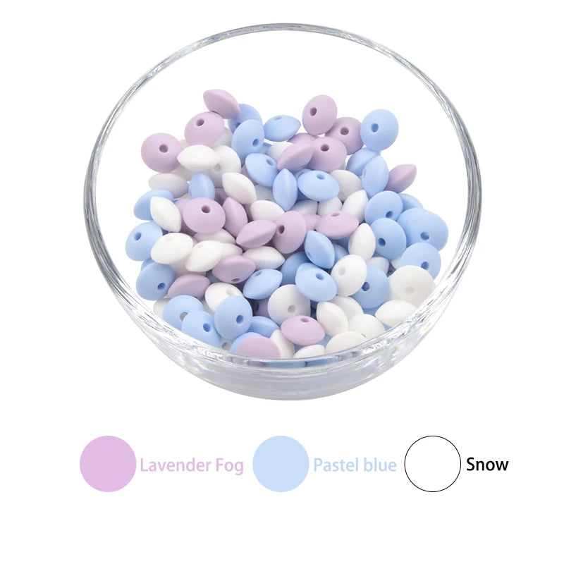 12mm Food-Grade Silicone Beads for DIY Jewelry and Crafts