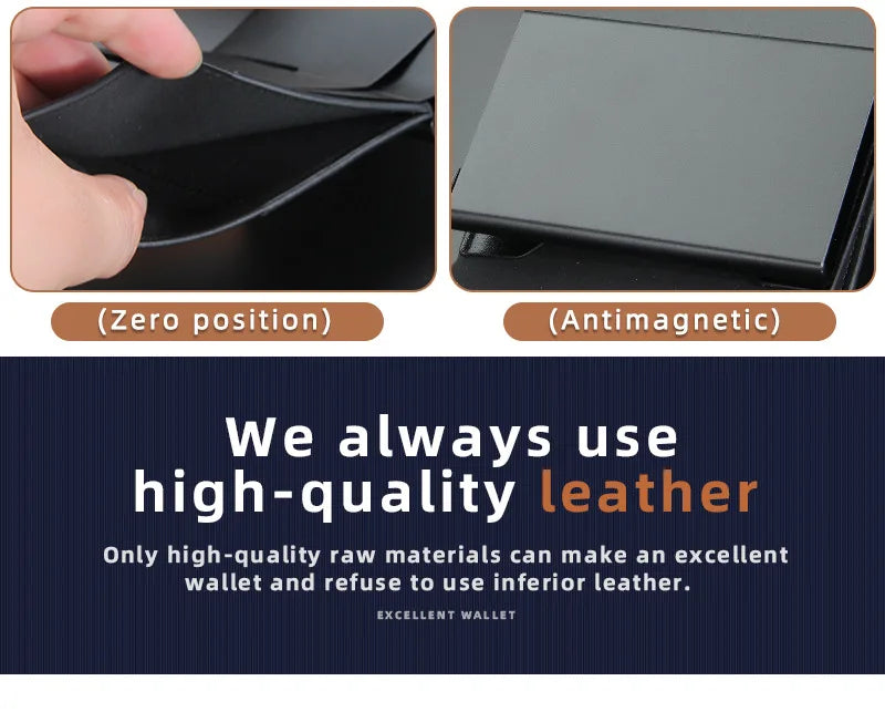 Carbon Fiber Mini RFID Blocking Wallet for Men