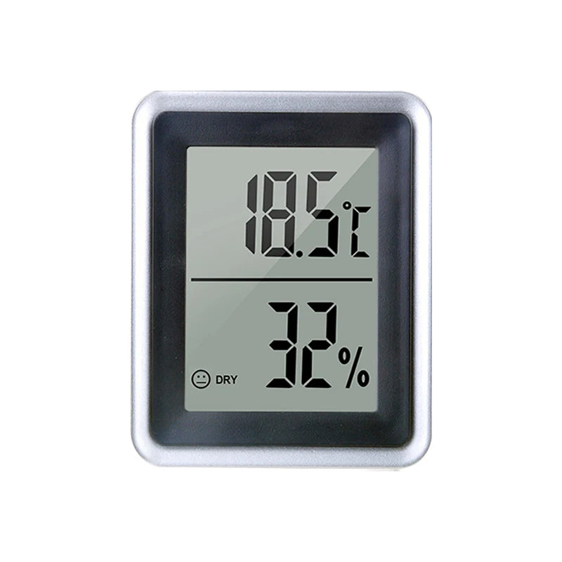 Compact Digital Thermometer and Hygrometer with Magnetic Mount