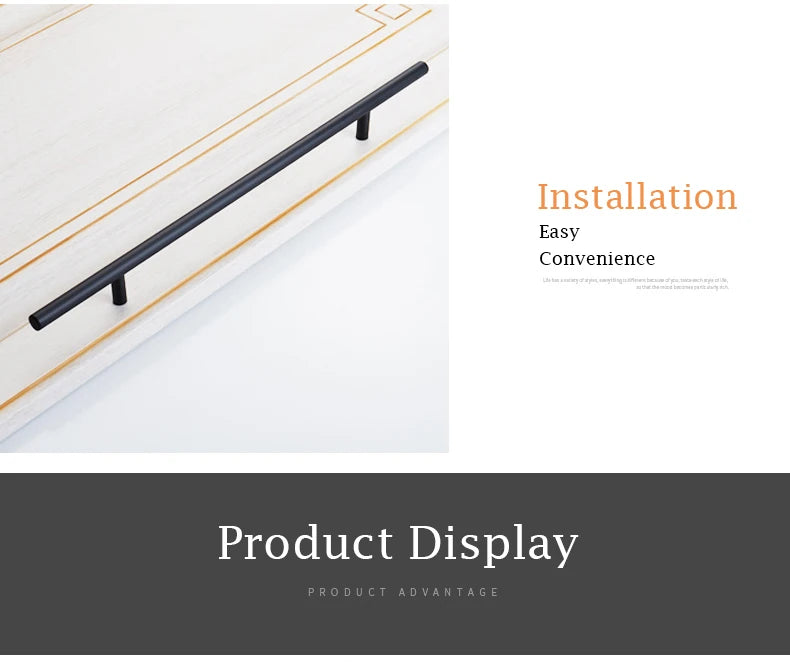 Stainless Steel T-Bar Cabinet Pull Handle