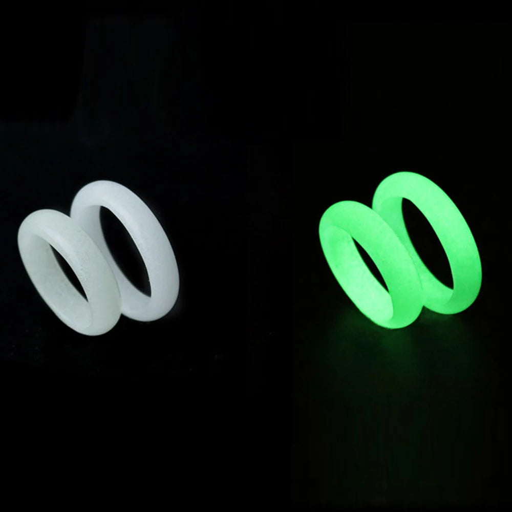 Luminous Stone Couple Rings