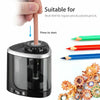 Electric Pencil Sharpener – Battery-Powered, Safe for Kids & Artists