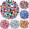 Mixed Shape Glass Rhinestones with Silver Claw Settings