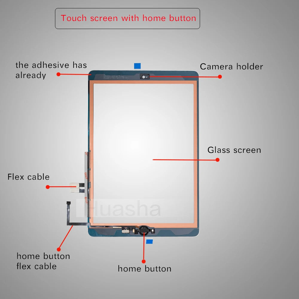 iPad 9.7-Inch Replacement Touch Screen with Home Button and Repair Tool Kit