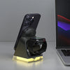 3-in-1 Magnetic Wireless Charging Stand with LED Lamp
