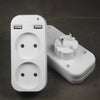 Compact EU Power Strip with USB Ports