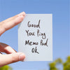 Clear Self-Adhesive Sticky Notes Pack of 50