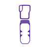 Purple ABS gear shift panel and cup holder trim cover for Jeep Wrangler JL and Gladiator JT.