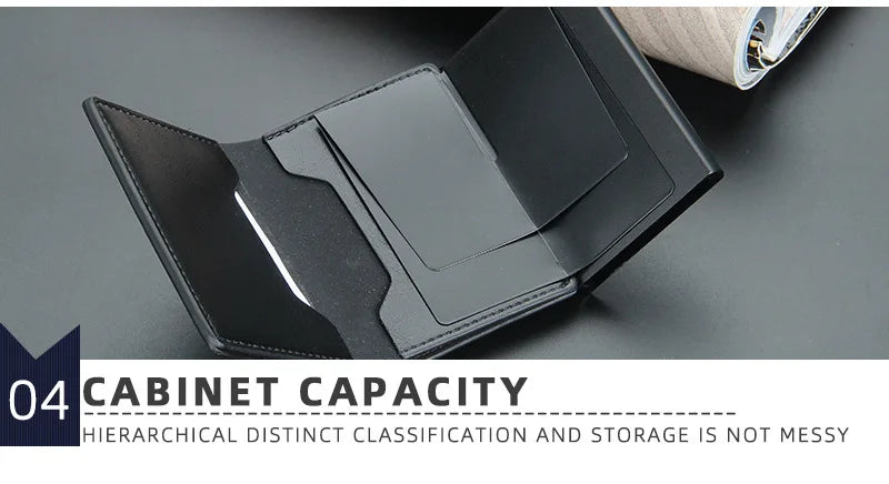 Carbon Fiber Mini RFID Blocking Wallet for Men