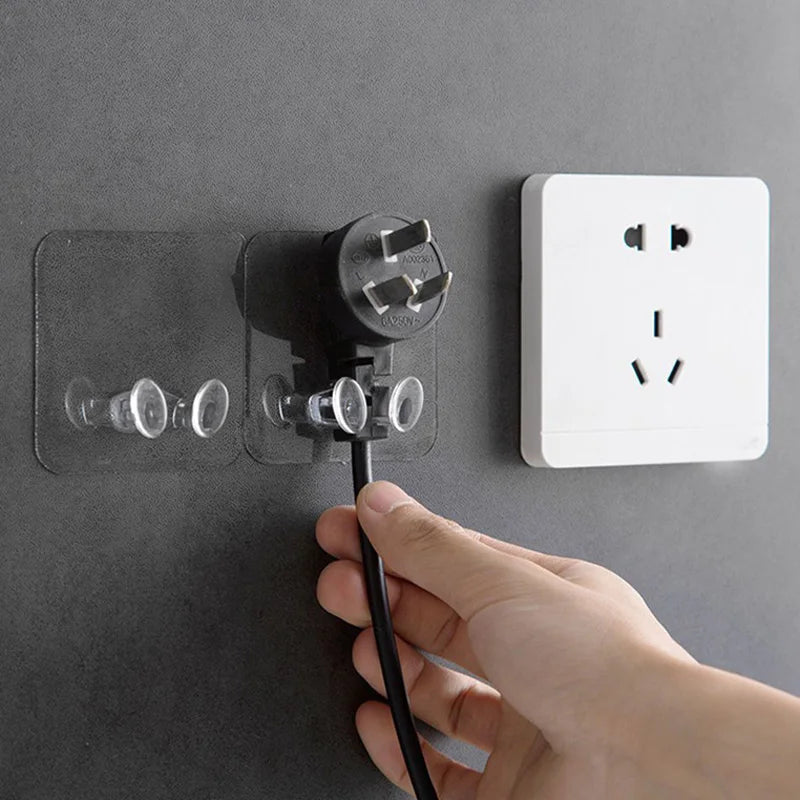 Transparent Self-Adhesive Wall Hooks for Pictures and More