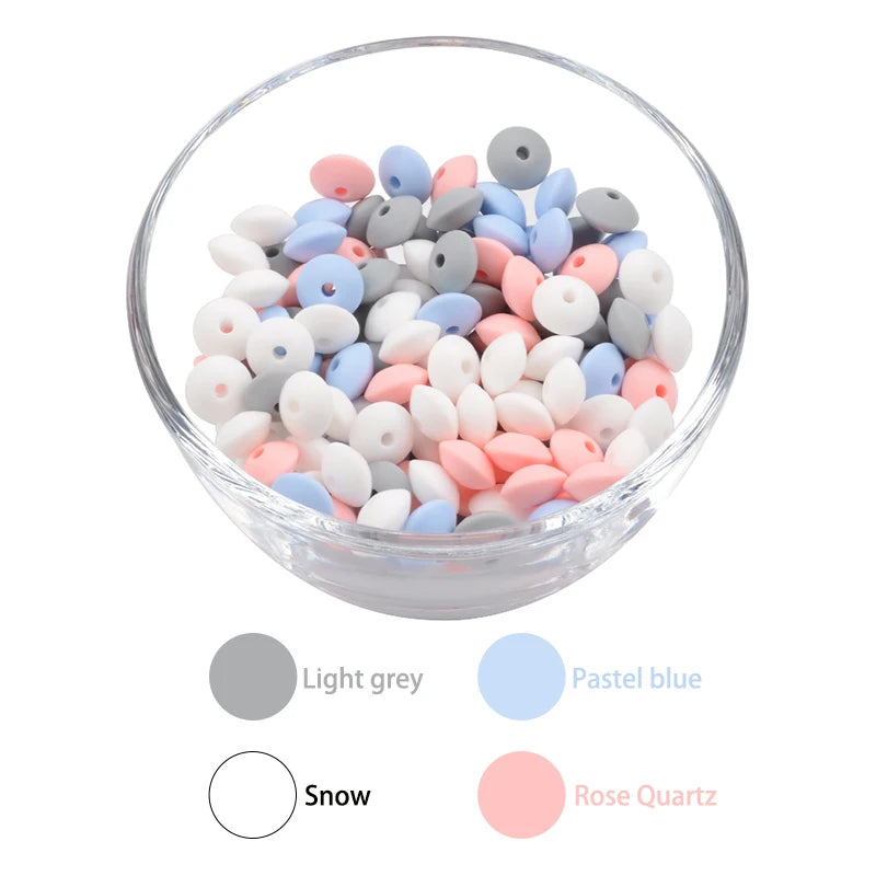 12mm Food-Grade Silicone Beads for DIY Jewelry and Crafts