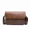 Vintage Leather Crossbody Bag for Men – Compact Messenger Shoulder Bag