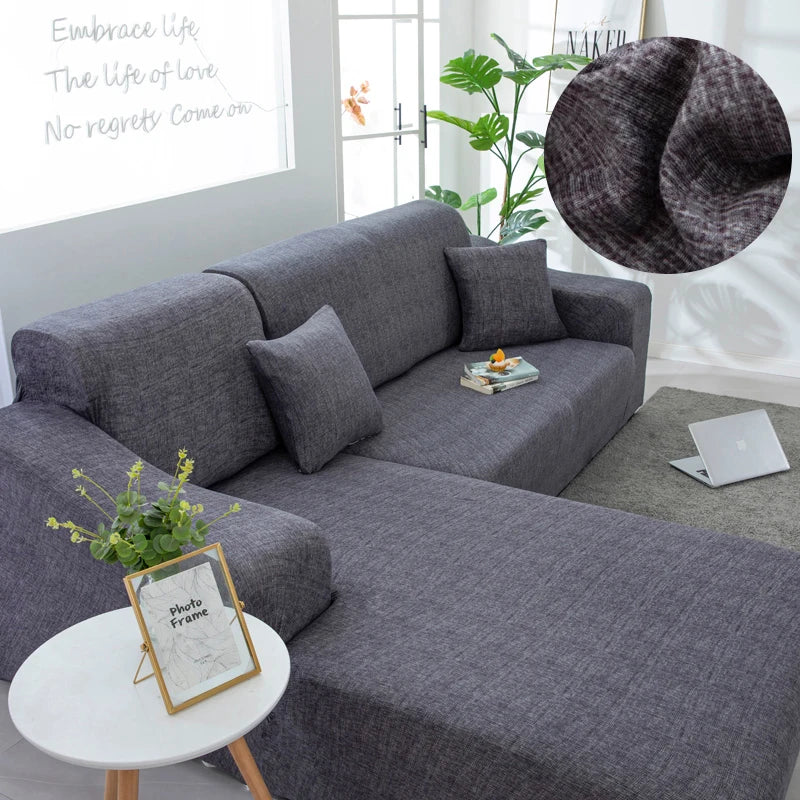 Printed Stretch Sofa Cover for L-Shaped and Corner Sofas