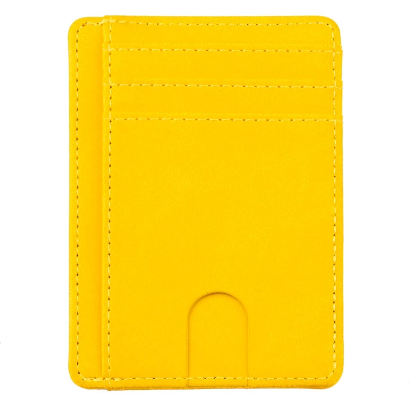 Slim RFID-Blocking Zipper Wallet