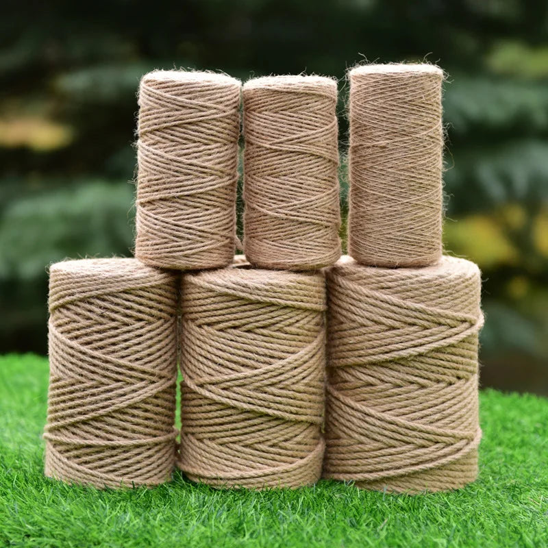 Natural Jute Twine Roll for Crafts, Decor & DIY Projects
