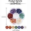 7 Chakra Healing Crystal Stones Set with Engraved Symbols