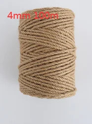 Natural Jute Twine Roll for Crafts, Decor & DIY Projects
