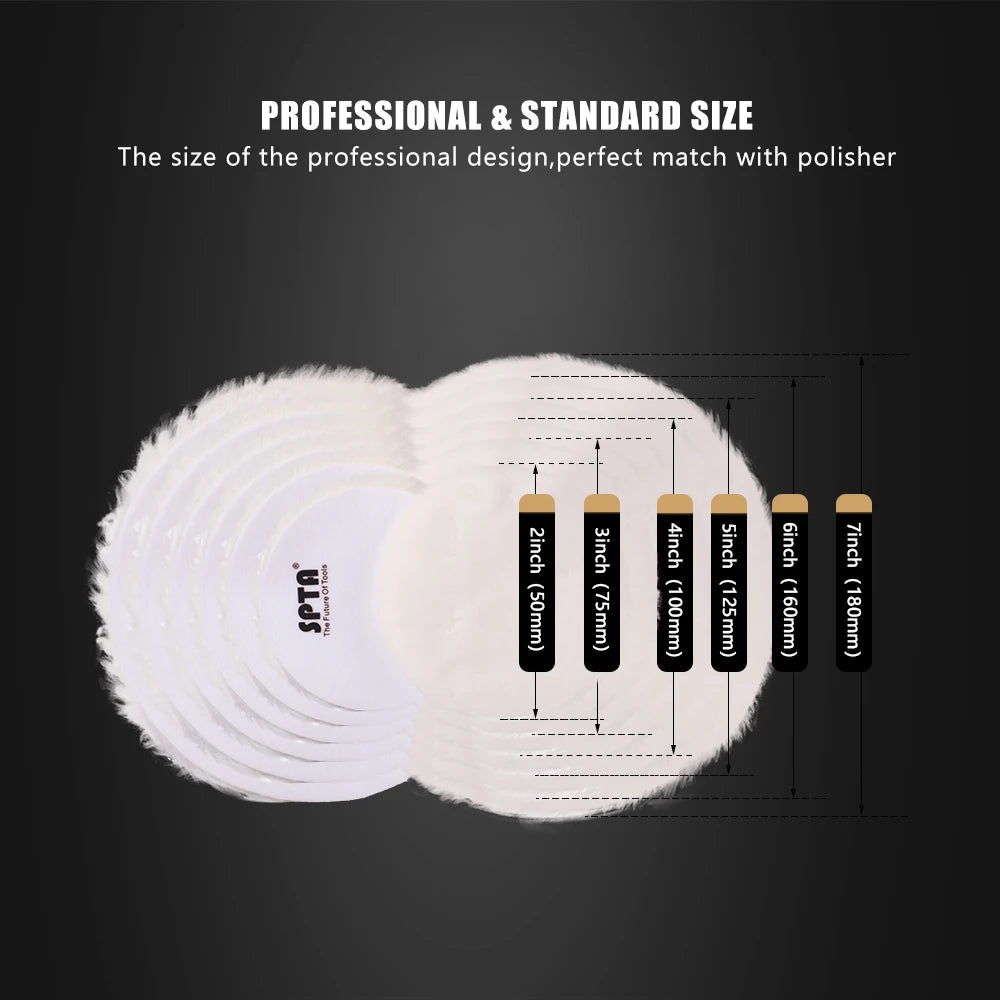 Premium Wool Polishing Pads for Car Buffers