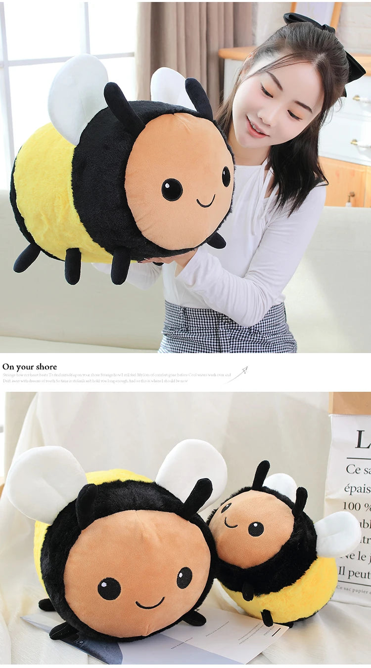 Kawaii Bee & Ladybug Plush Toy Set