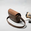 Vintage Leather Crossbody Bag for Men – Compact Messenger Shoulder Bag