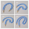 Set abnehmbare blaue Kettengurtbänder in verschiedenen Längen (42cm, 60cm, 80cm, 120cm).
