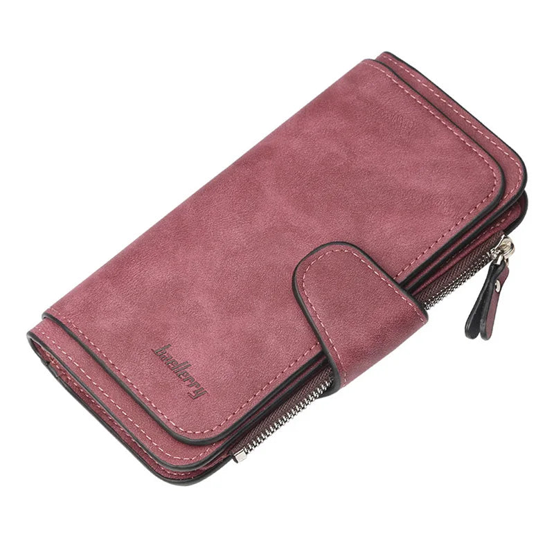 Classic Long PU Leather Wallet with Multiple Pockets