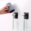 Wall-Mounted Toothbrush and Cup Holder