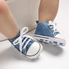 Classic Canvas First Walker Shoes for Babies with Star Print