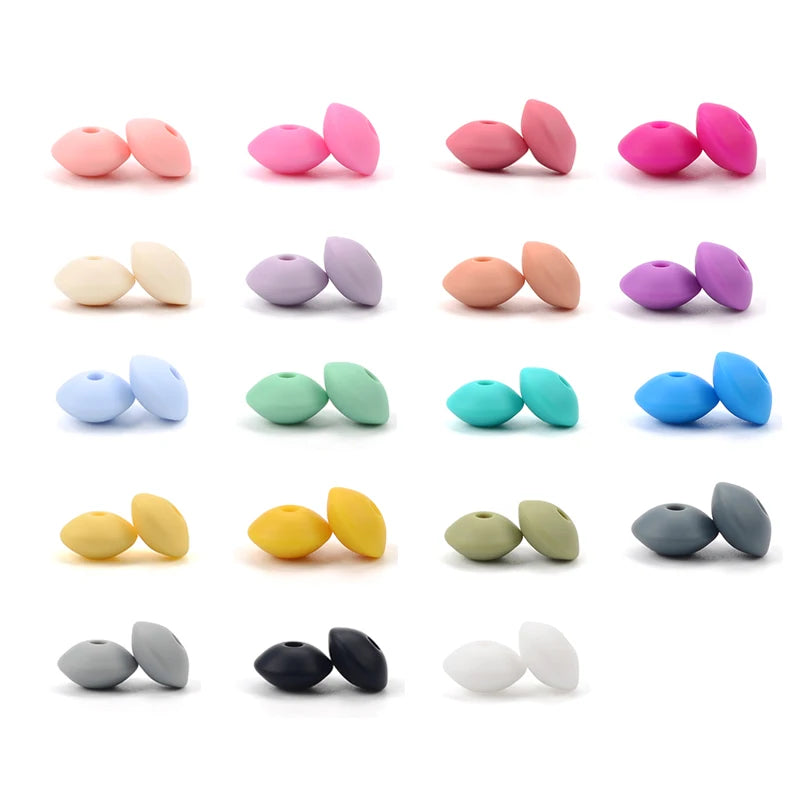 12mm Food-Grade Silicone Beads for DIY Jewelry and Crafts