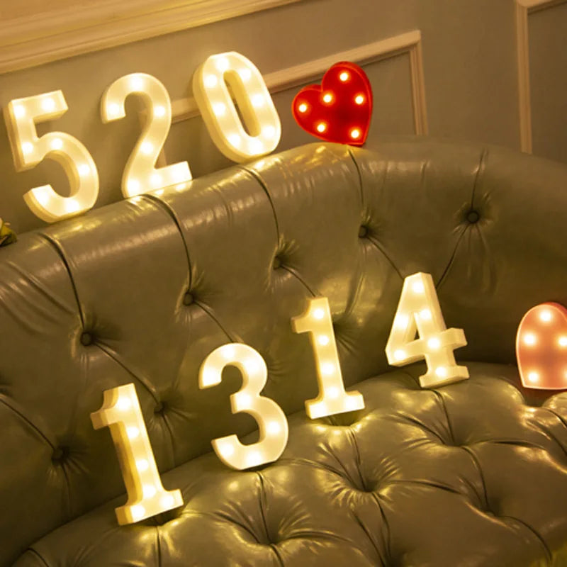 Glowing Alphabet LED Letter Lights for Decor
