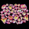 Mixed Shape Glass Rhinestones with Silver Claw Settings