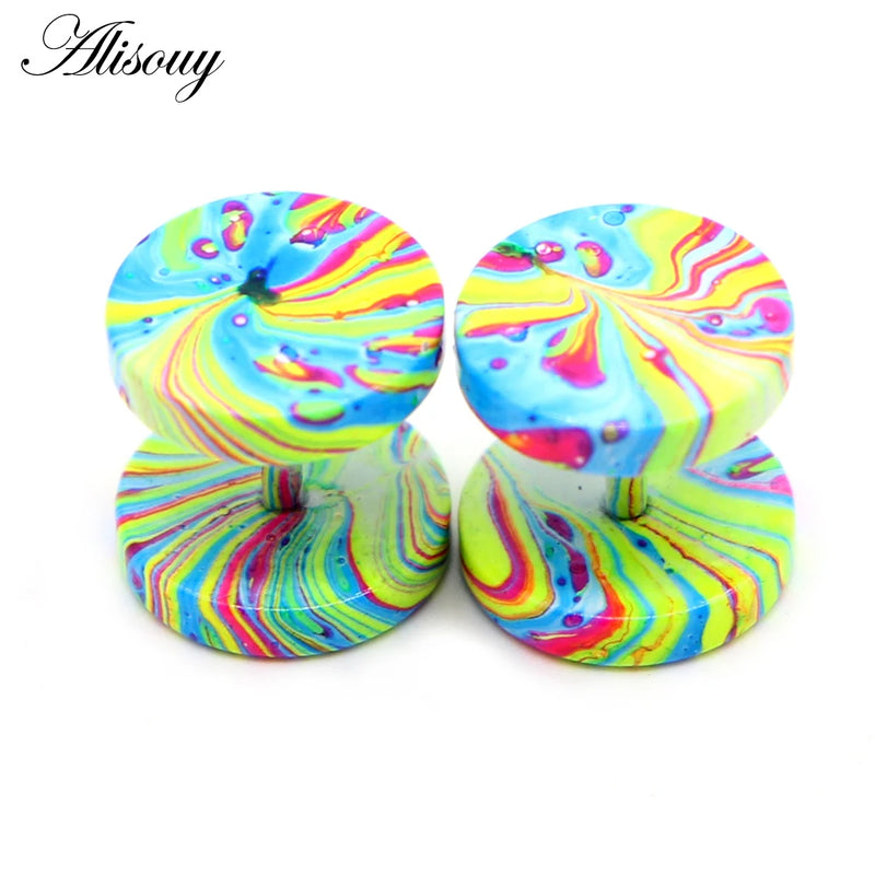 Stainless Steel Fake Gauge Ear Plugs