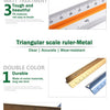Triangular Scale Ruler 30cm – 6 Precision Scales for Drafting & Architecture
