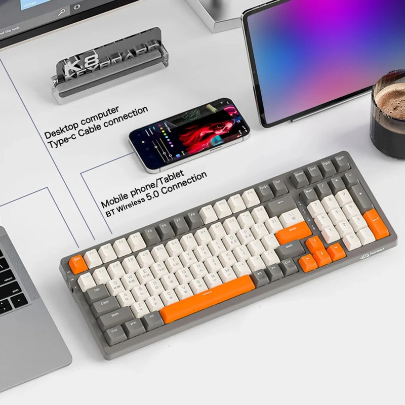 Tri-Mode Mechanische Tastatur mit RGB-Hintergrundbeleuchtung