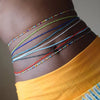 Colorful Elastic Belly Bead Chain Set for Women