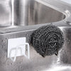 Self-Adhesive Stainless Steel Sponge Holder for Kitchen Sink