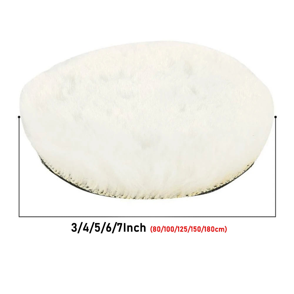 Soft Wool Car Polishing Pad Set with Backing Plate
