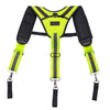 Fluorescent green Y-type tool belt suspenders with adjustable straps